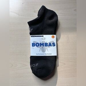 Bombas Dark Gray Ankle Socks Adult Large Black Honeycomb Arch Support NEW